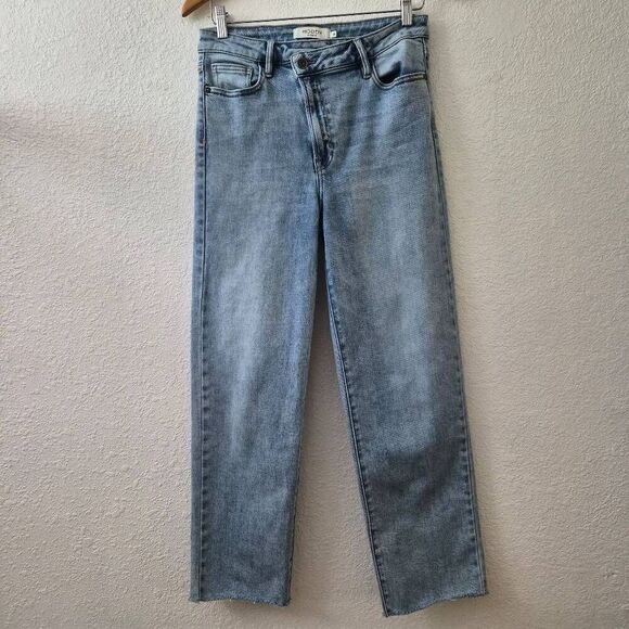 Hidden Los Angeles Jeans w/ Unique Asymmetrical Zipper & button fly Must Have! - Picture 1 of 7
